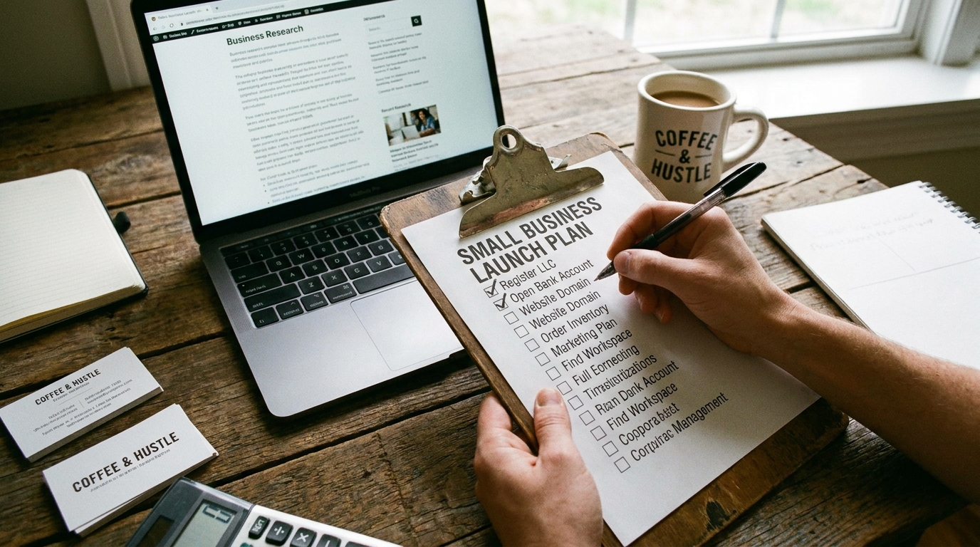 Checklist 6 bước mở kinh doanh nhỏ (Small Business) chuẩn luật